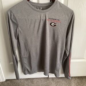 Unisex University of Georgia Long Sleeve Tee Unisex 100% Polyster Size XL